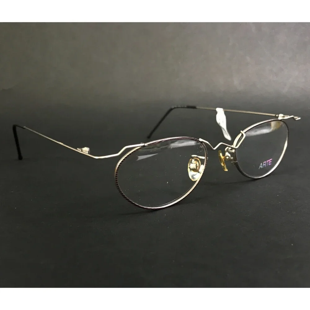 Arte Eyeglasses Frames MOD 5003 COL K33 Puple Silver Oval Modern MCM 49-20-125